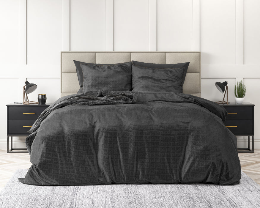 Embossed Velvet Fashion Zwart