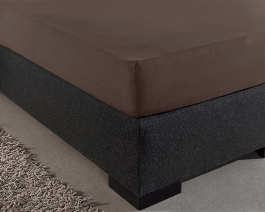 Enkel Jersey 135 gr. Hoeslaken Diep Taupe