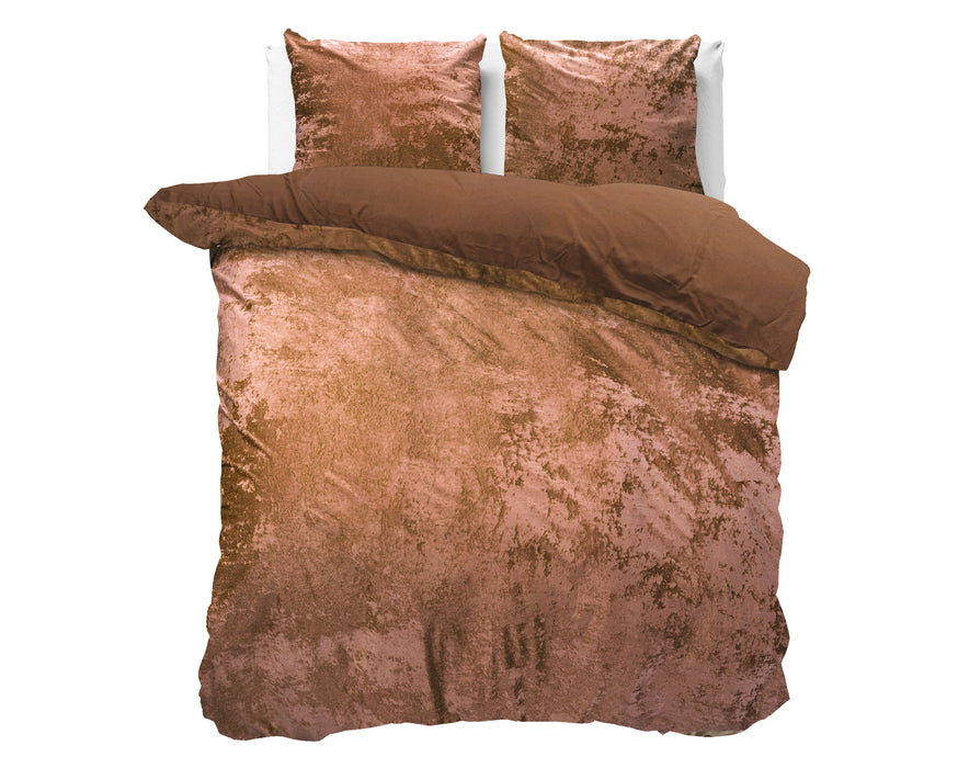 Crushed Velvet Cotton Wood Bruin