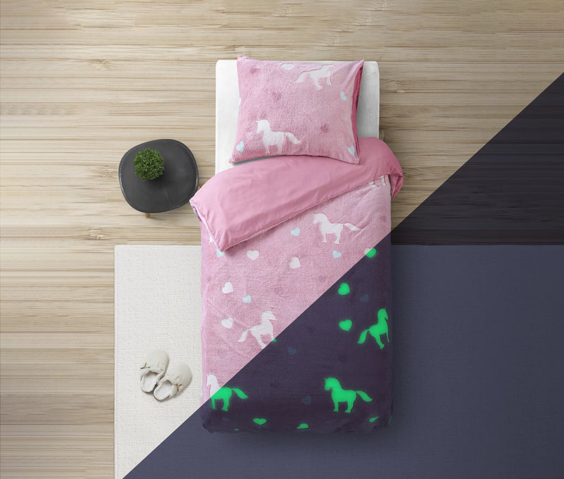 Glow in the dark Unicorn Roze