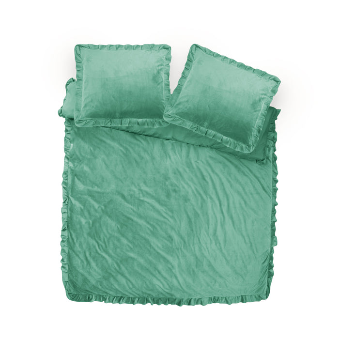 Velvet Ruffles Groen