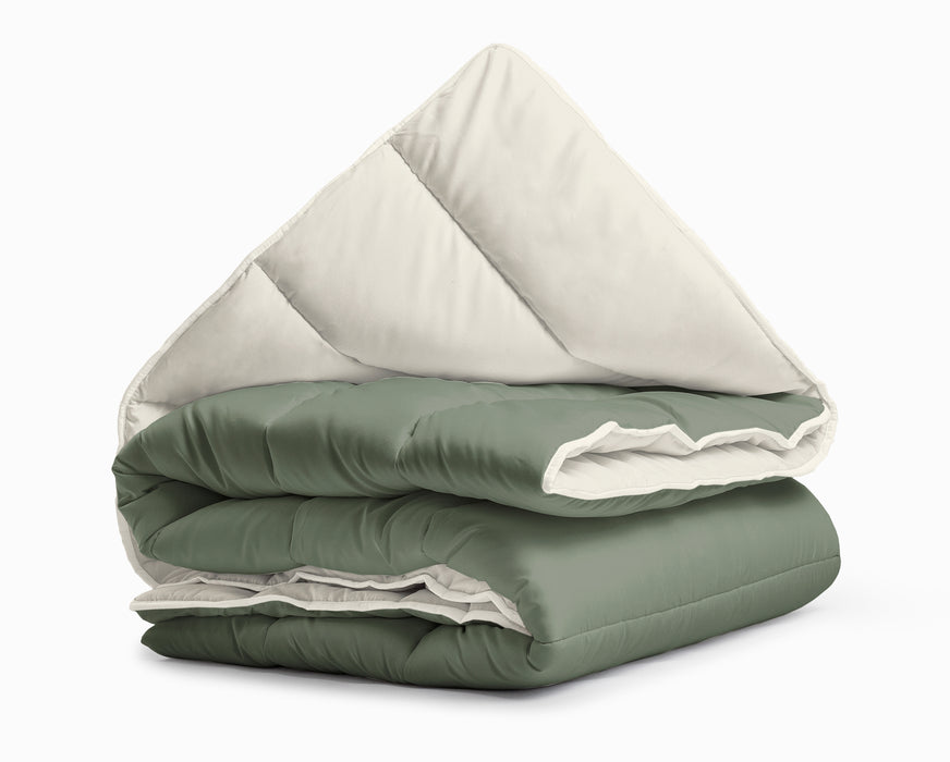 All-in One Lazy dekbed Creme/Groen