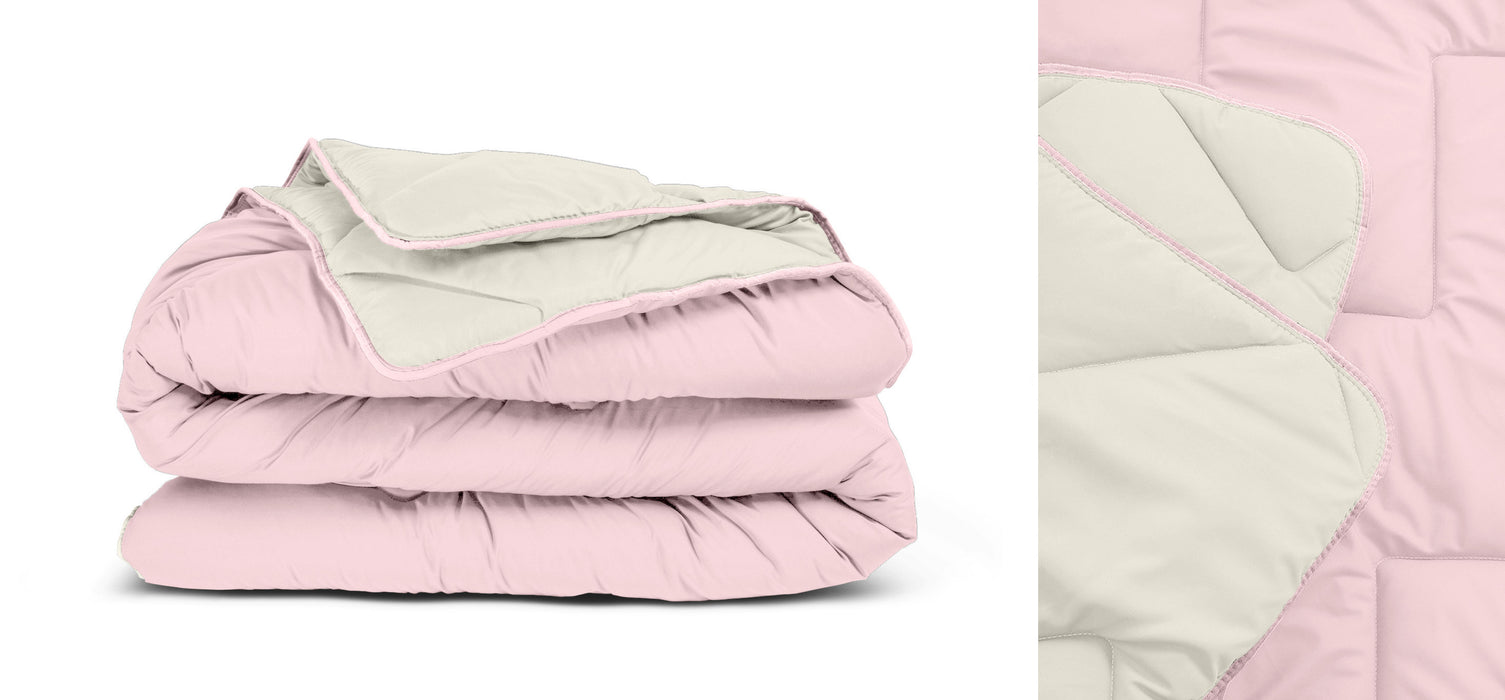 All-in One Lazy dekbed Creme/Roze