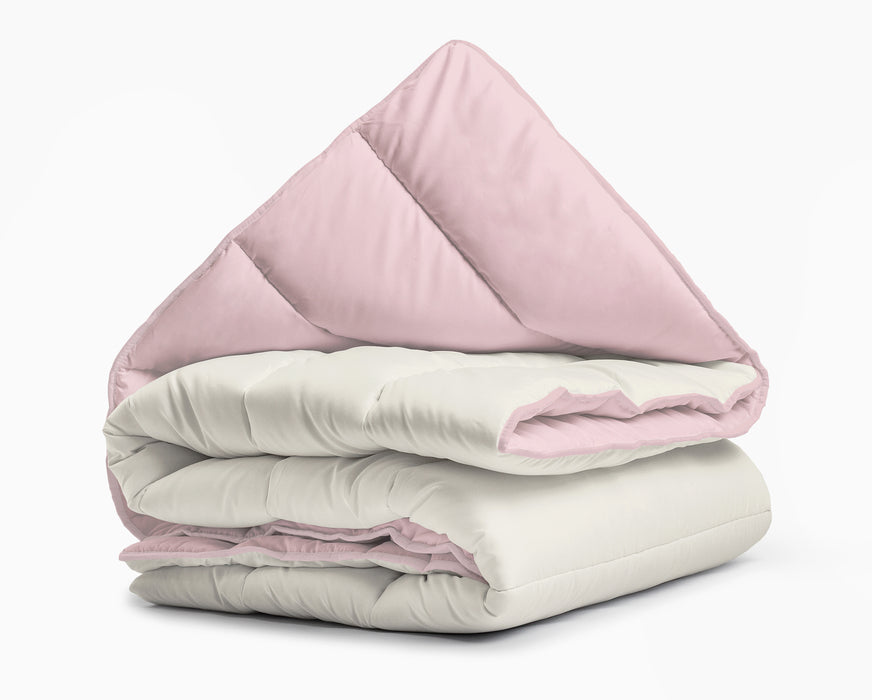 All-in One Lazy dekbed Creme/Roze