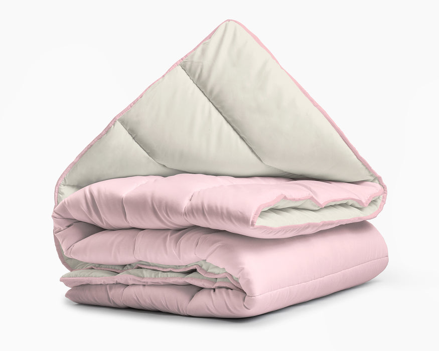 All-in One Lazy dekbed Creme/Roze