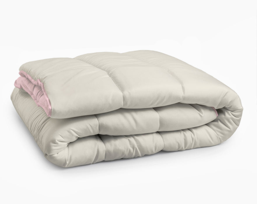 All-in One Lazy dekbed Creme/Roze