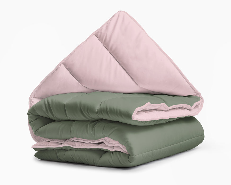 All-in One Lazy dekbed Groen/Roze