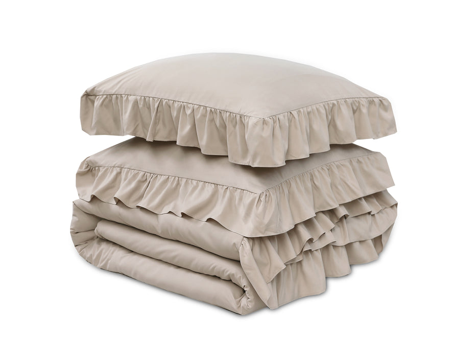 Ruffles Taupe