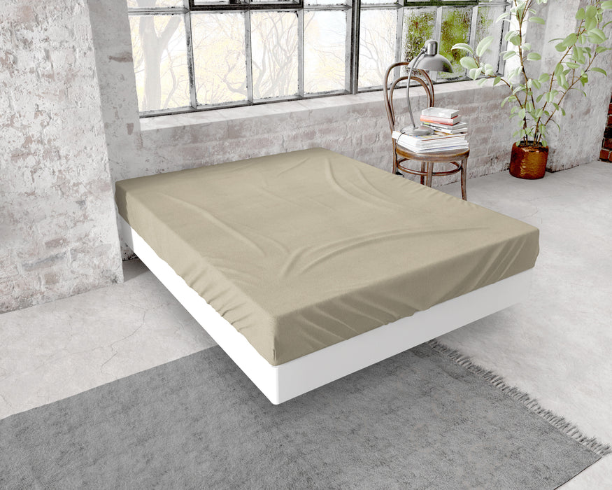 Flanel Premium Hoeslaken Taupe