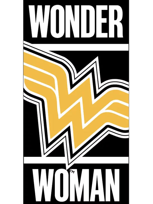 Wonder Woman strandlaken zwart 70 x 140 cm